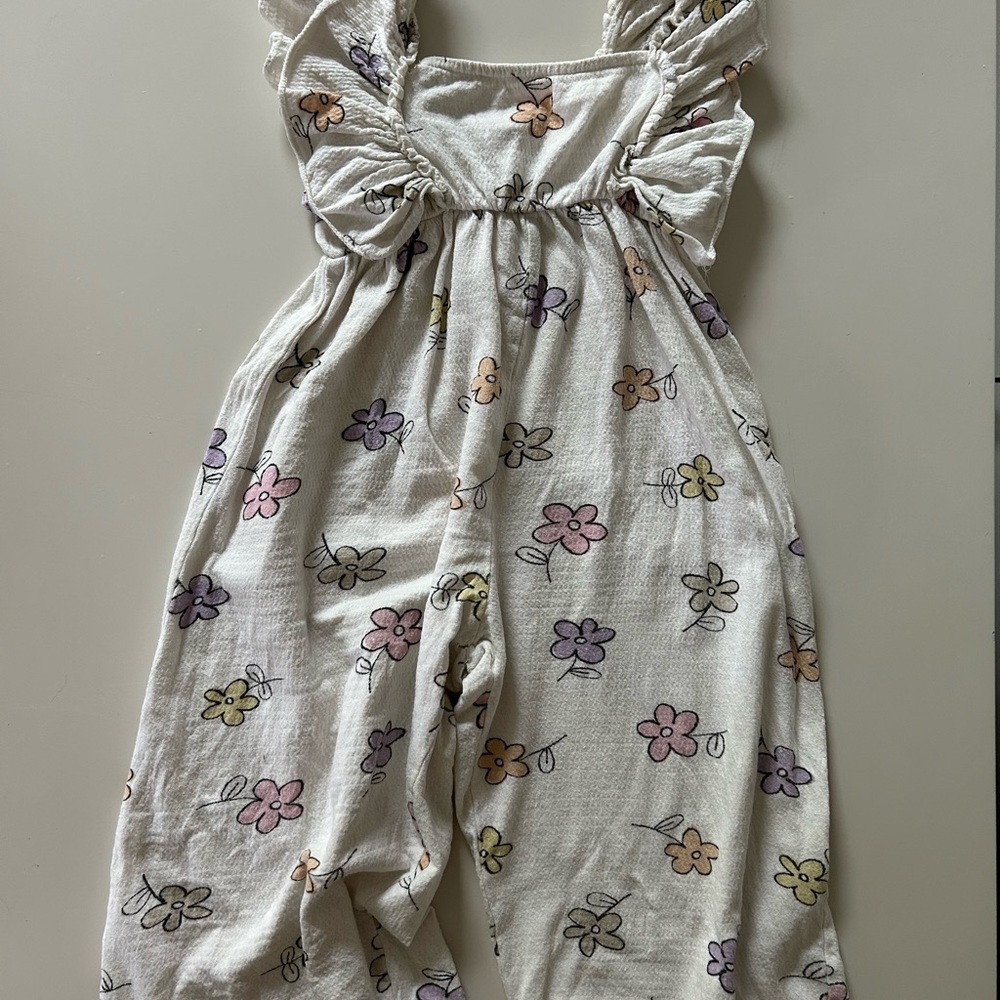 Zara floral jumpsuit